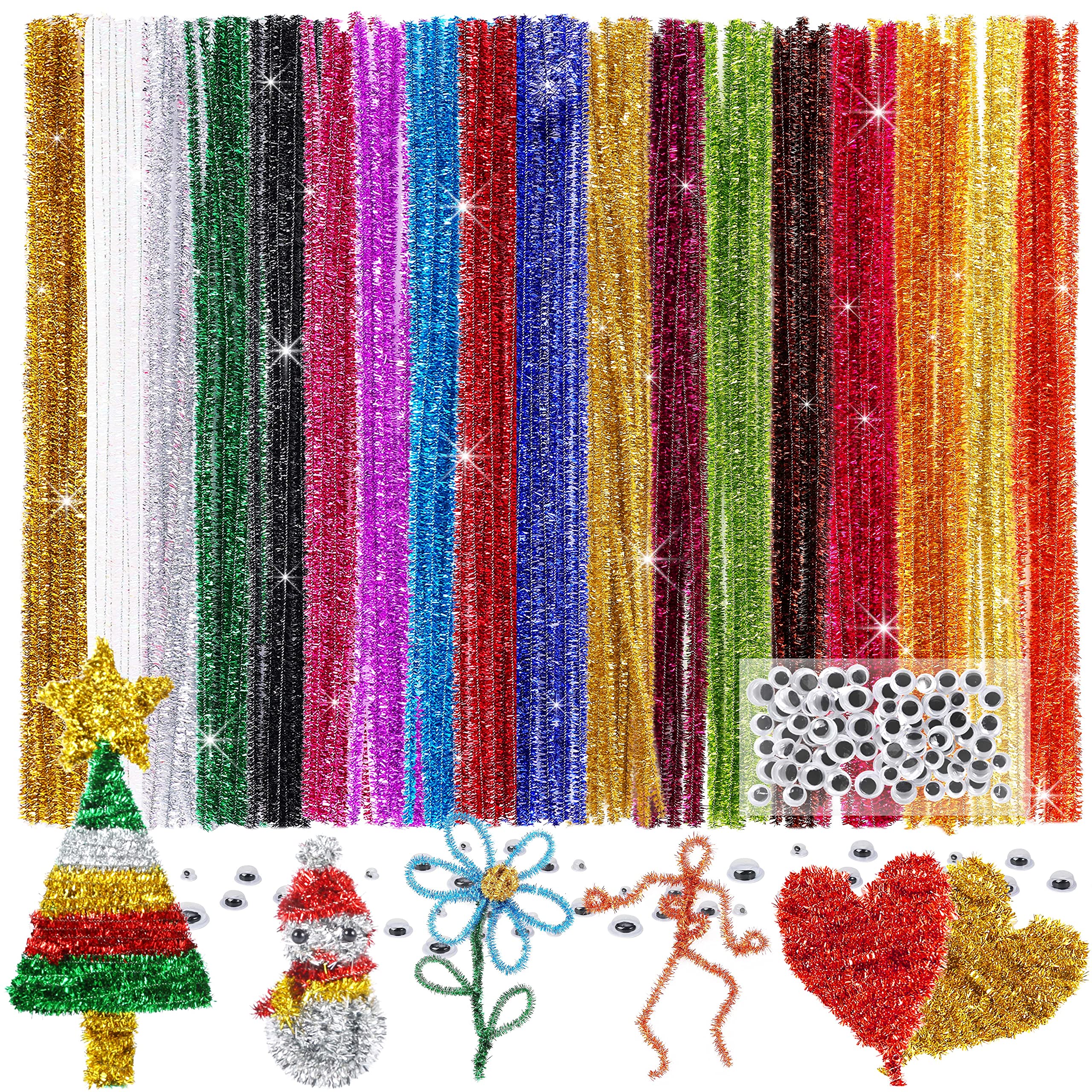 200+200) Arts And Crafts Supplies, Including 200 Pipe Cleaners And